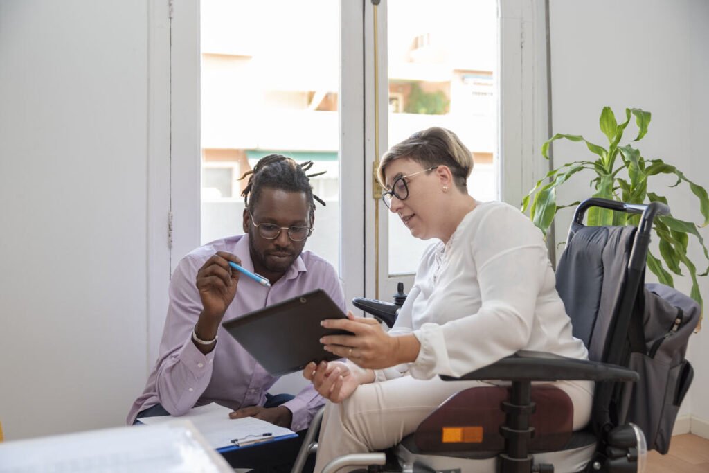 Northern Disability Services Reviews - A businesswoman in a wheelchair with a disability